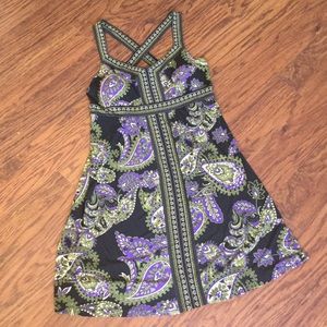 Cross back paisley sundress